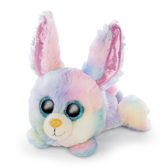NICI Glubschis plyš Zajačik Rainbow Candy ležiaci, 15 cm