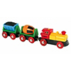Brio 33319 Elektrická mašinka s vagónky a světly Brio 33319 Elektrická mašinka s vagónky a světly