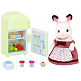 Sylvanian Families 2202 Nábytek "chocolate" králíků - mamka u ledničky