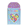 Rappa Sada korálků - srdíčka + 1 metr provázek