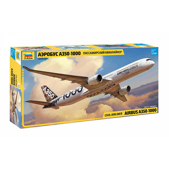 Zvezda Model Kit letadlo 7020 - Airbus A-350-1000 (1:144)