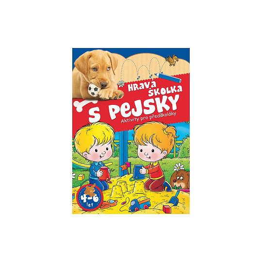 Pracovní sešit Hravá školka s pejsky CZ verze 20x28,5cm Pracovní sešit Hravá školka s pejsky CZ verze 20x28,5cm
