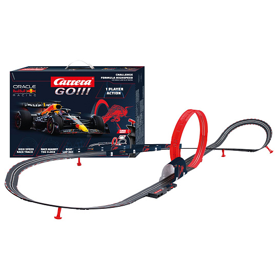 Carrera Autodráha Carrera GO!!! 68002 F1 Challenger 6m + 1 formule v krabici 54x36x7cm