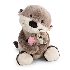NICI plyš Vydra 20 cm s mládětem 6 cm - Little &amp; Me