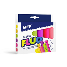 MFP Rappa Křídy M chodníkové fluo kulaté 6 ks mix barev - krabička