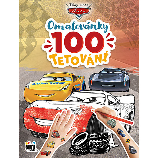 Jiri Models Omalovánky a 100 tetování CARS - Auta Jiri Models Omalovánky a 100 tetování CARS - Auta