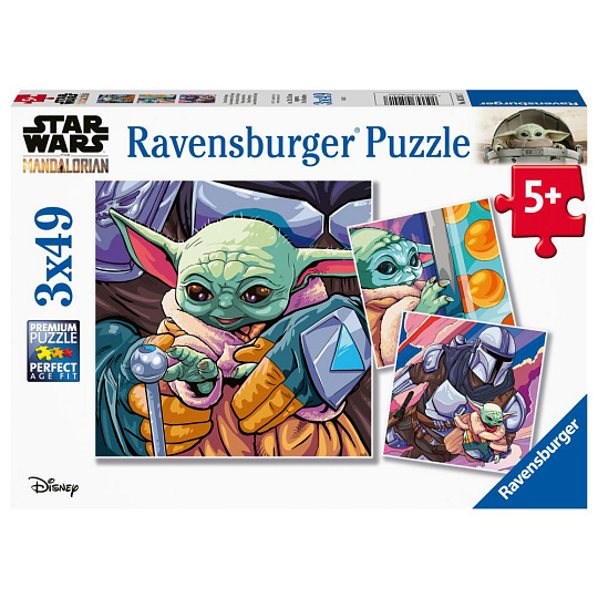 Ravensburger Star Wars: Mandalorian 3x49 dílků Ravensburger Star Wars: Mandalorian 3x49 dílků