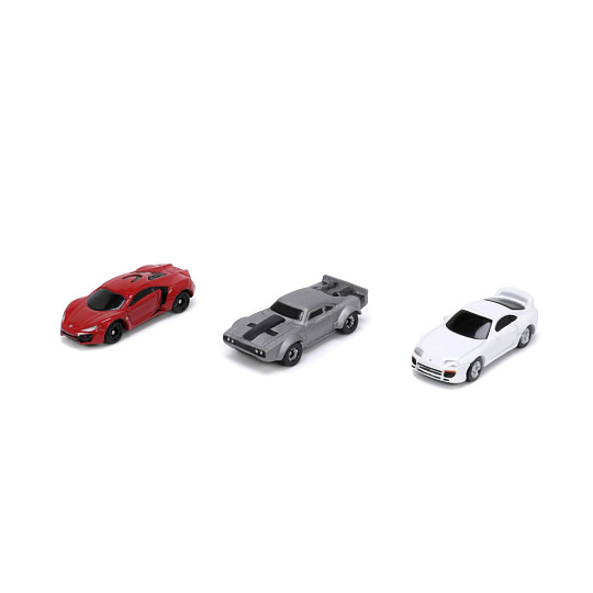 Jada Rychle a zběsile set 3 aut Nano Cars 1,65" Wave 4