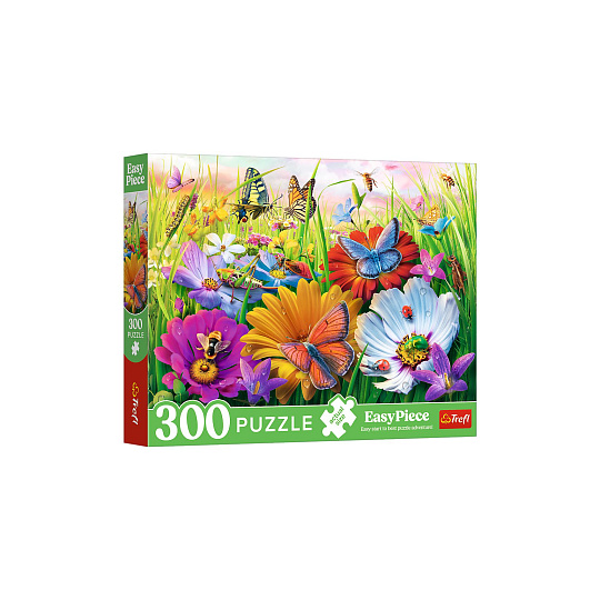 Trefl Puzzle Hmyz na louce 300dílků 60x40cm v krabici 34x26x5cm Trefl Puzzle Hmyz na louce 300dílků 60x40cm v krabici 34x26x5cm