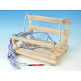 Houpačka dřevo přírodní 38x30cm nosnost 80kg v sáčku