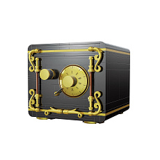 Conquest Stavebnice Funkční trezor z kostiček 442 dílků v krabici