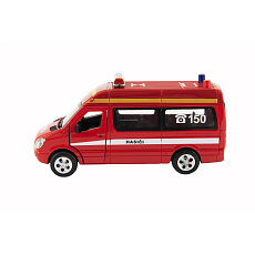 Rappa Auto hasiči kovové 15cm na baterie se světlem se zvukem na zpětné natažení 6ks v boxu