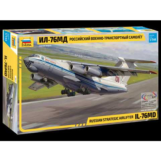 Zvezda Model Kit letadlo 7011 - Russian strategic airlifter IL-76MD (1:144)
