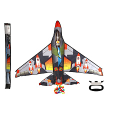 Teddies Drak létající letadlo nylon 150x113cm v látkovém sáčku 11x113x2cm