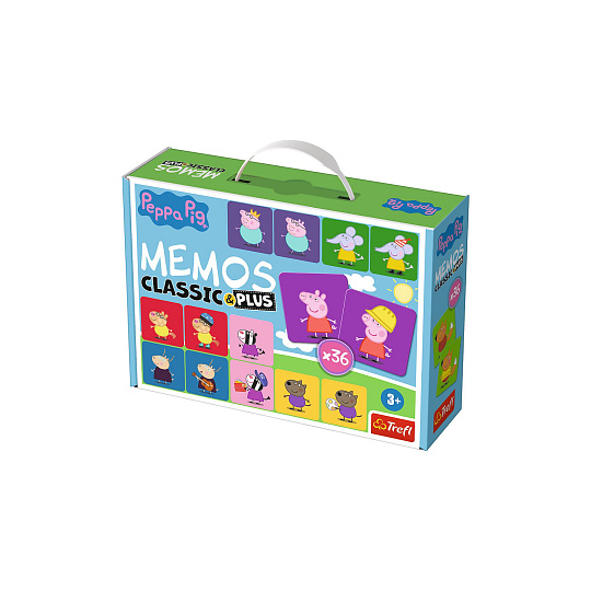 Trefl Pexeso classic & plus Peppa Pig 36ks v krabici  27x19x6,5cm
