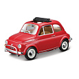 Bburago - Auta HOBBY, Fiat 500L (1968), červená, 1:24