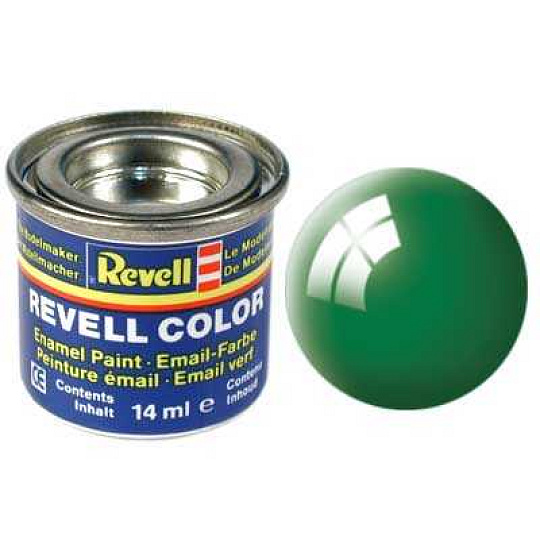 Revell barva emailová - 32161: lesklá smaragdově zelená (emerald green gloss)