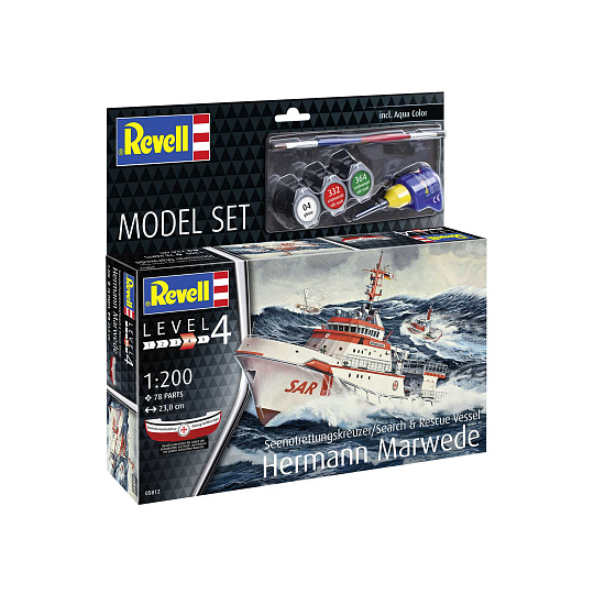 Revell ModelSet loď 65812 - DGzRS Hermann Marwede (1:200)
