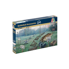 Italeri Model Kit doplňky 6049 - WWII - BATTLEFIELD ACCESSORIES (1:72)