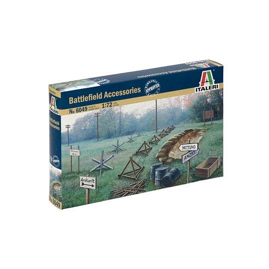 Italeri Model Kit doplňky 6049 - WWII - BATTLEFIELD ACCESSORIES (1:72) Italeri Model Kit doplňky 6049 - WWII - BATTLEFIELD ACCESSORIES (1:72)