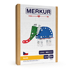 MERKUR - Stavebnice Merkur - Mini ZOO - Slon, 52 dílků