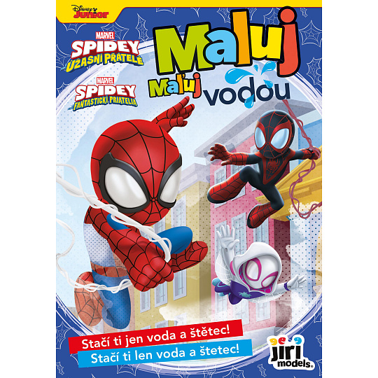 Jiri Models Omalovánka A5 Maluj vodou SPIDEY