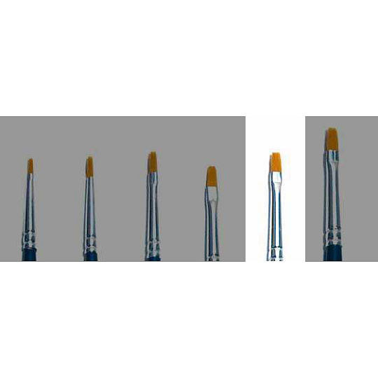Italeri Brush Synthetic Flat - SINGLE PACK 52225 - plochý syntetický štětec (velikost 2)