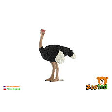 Pštros dvouprstý zooted plast 11cm 