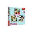 Trefl Puzzle 3v1 Štěňátka 20x19,5cm v krabici 28x28x6cm