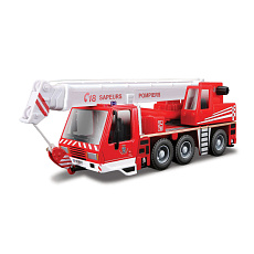 Bburago - EMERGENCY, Požární vůz s jeřábem, 1:50