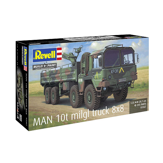 Revell Plastic ModelKit military 03367 - MAN 10t milgl 8x8 Truck (1:35)