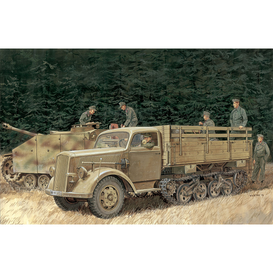 Dragon Model Kit military 6761 - SD.KFZ.3a MAULTIER HALF-TRACK (1:35)