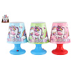 Teddies Mini lampička s jednorožcem na stůl plast 8x11cm na baterie 3 barvy