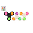 Spinner bubble pops plast 7cm 3 barvy v sáčku