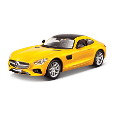 Bburago - Auta HOBBY, Mercedes - AMG GT, žlutá metalíza, 1:32