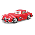 Bburago - Auta HOBBY, Mercedes-Benz 300 SL (1954), červená, 1:24