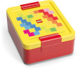 Smartlife LEGO Brick box na svačinu - červená/žlutá