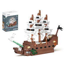 Stavebnice mini KOCO loď Bludný Holanďan plast 320ks v krabičce 11x15x6cm Stavebnice mini KOCO loď Bludný Holanďan plast 320ks v krabičce 11x15x6cm