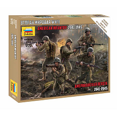 Zvezda Wargames (WWII) figurky 6278 - US Infantry (1:72)