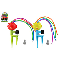 Ryba ježík vodní rozprašovač na zahradu plast 22cm 2 barvy 6ks v boxu Ryba ježík vodní rozprašovač na zahradu plast 22cm 2 barvy 6ks v boxu