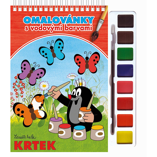 Akim Giochi Preziosi Omalovánky s vodovými barvami a štětcem - Krtek 1