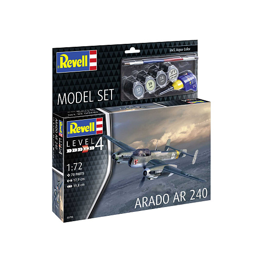 Revell ModelSet letadlo 63798 - Arado AR-240 (1:72) Revell ModelSet letadlo 63798 - Arado AR-240 (1:72)