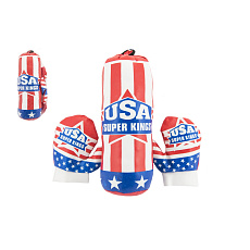 Teddies Boxovací pytel 10x33cm + rukavice v síťce