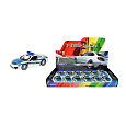 Teddies Auto Welly policie Porsche 911(991) Carrera S kov/plast 12cm volný chod