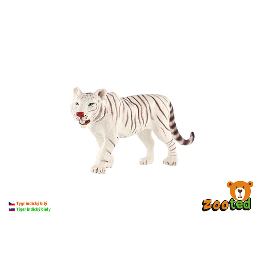 ZOOted Tygr indický bílý zooted plast 14cm 