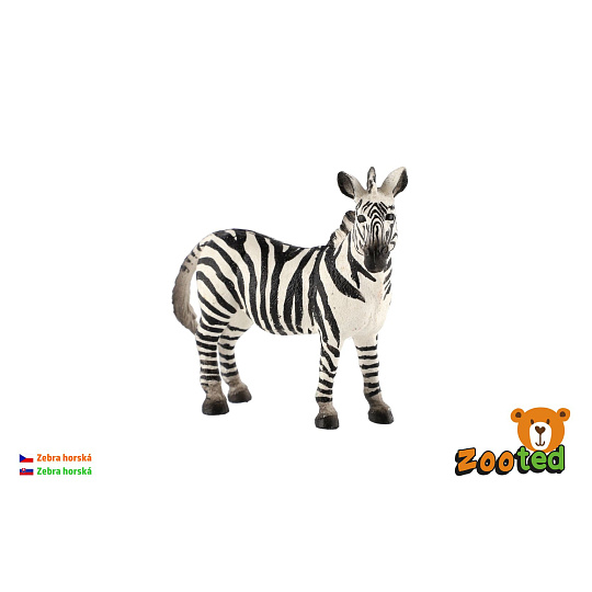 ZOOted Zebra horská zooted plast 11cm ZOOted Zebra horská zooted plast 11cm