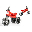 Teddies Odrážedlo FUNNY WHEELS NEW SPORT 2v1v červené výška sedadla nastavitelná 27/30cm nosnost 50kg 18m+