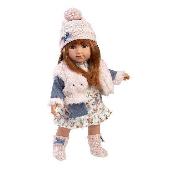 Rappa Llorens 53555 NICOLE - realistická panenka s měkkým látkovým tělem - 35 cm