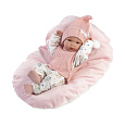 Rappa Llorens 63504 NEW BORN HOLČIČKA - realistická panenka s celovinylovým tělem - 35 cm