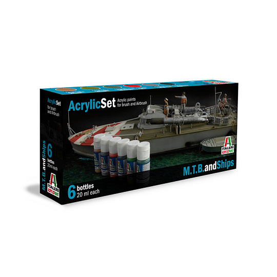 Italeri Sada akrylových barev 434AP - M.T.B. and SHIPS 6 ks